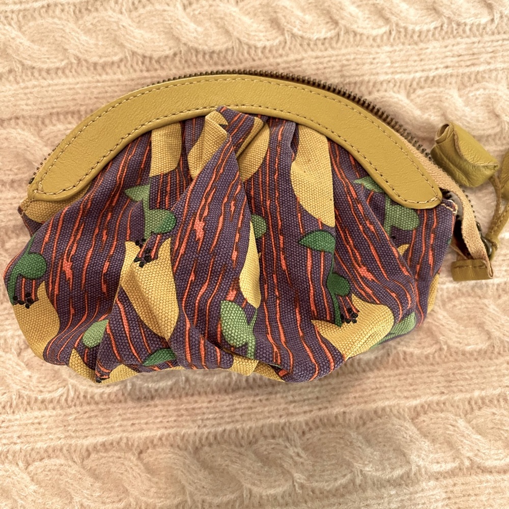 Anthropology clutch/cosmetic bag